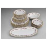 Floral Border Porcelain Dinnerware Set
