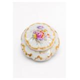 Floral Decorated Lidded Porcelain Box