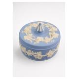 Blue and White Lidded Ceramic Box
