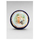Decorative Porcelain Plate with Figural Scene