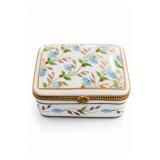 Floral Decorated Rectangular Trinket Box