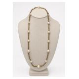 Beaded Necklace With Faux Pearls