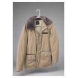 London Fog Beige Jacket With Faux Fur Collar