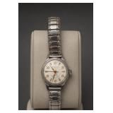 Silver-Tone Wristwatch With Expansion Band