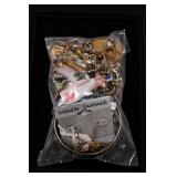 Bagged Assorted Costume Jewelry and Bangles