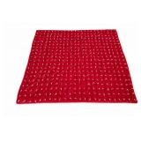 Red and White Patterned Bandana