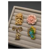 Assorted Costume Brooch and Pin Lot