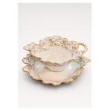 Floral Porcelain Cup and Saucer Set