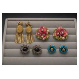 Assorted Costume Clip-On Earrings Group