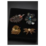 Assorted Costume Brooches and Pins Group