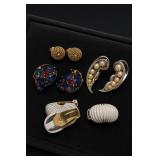 Assorted Costume Clip-On Earrings Group