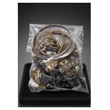 Bagged Assorted Costume Jewelry and Bangles