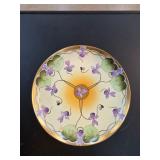 Hand-Painted Floral Ceramic Plate