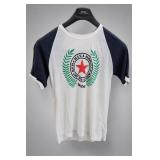 White and Navy Heineken Graphic T-Shirt