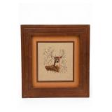 Framed Deer Art Print