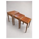 Set of Three Wood Nesting Tables