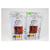 Circleware Glass Beverage Dispenser Set in Boxes