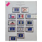 Lot of 13 1976 13¢ State Flag Stamps