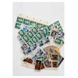 Lot of 50 U.S. Postage Stamps, 1950s–70s