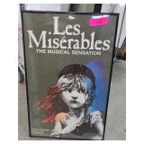 Les Misérables Framed Theatrical Poster
