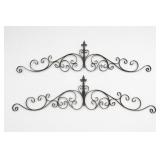 Metal Scrollwork Wall Swags