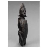 Yoruba-Style Carved Wooden Figure