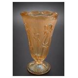 Jeannette Iris & Herringbone Carnival Vase