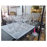 Lot of Crystal 8 Large 4 Medium 1 Small