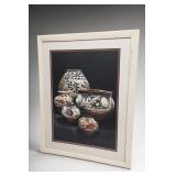 Framed Pottery Still-Life Artwork