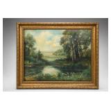Frank Holman Framed Landscape Painting