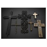 Lot of Decorative Crosses & Crucifix