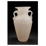 LUX Made in Italy Ribbed Glass Vase