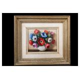 A. SURGEON Framed Floral Painting