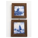 Lot of Mosa Holland Scenic Tile Plaques