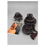 Carved Wood Display Stands & Ancient China Book