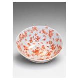 Chinese Iron-Red Sanduo Porcelain Bowl