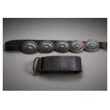 Lot of Decorative Leather Belts