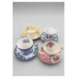 Lot of Johnson Bros. & Victoria Teacup Sets