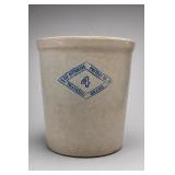 Pittsburg Pottery Co. Diamond Brand No. 4 Crock