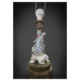 Rococo-Style Figural Ceramic Table Lamp