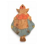Dutch Pyrography Wood Wall Plaque