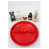 Wilbert Ashtray & Painted Miniatures Salt Pepper S