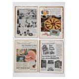 Four 1939 Saturday Evening Post Print Ads