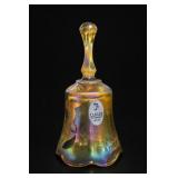 Fenton Handpainted Iridescent Glass Bell