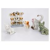 Glazed Animal Figurine Group