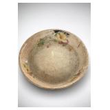 Floral Crackle-Glaze Decorative Pie Plate
