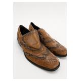 Kenneth Cole Brown Leather Brogue Shoes Sz 11
