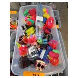 Assorted Plastic Novelty Containers and Cases