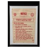 Framed Nuclear Bomb Attack Satire Poster