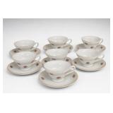 Floral Teacup and Saucer Group with JAPAN Mark